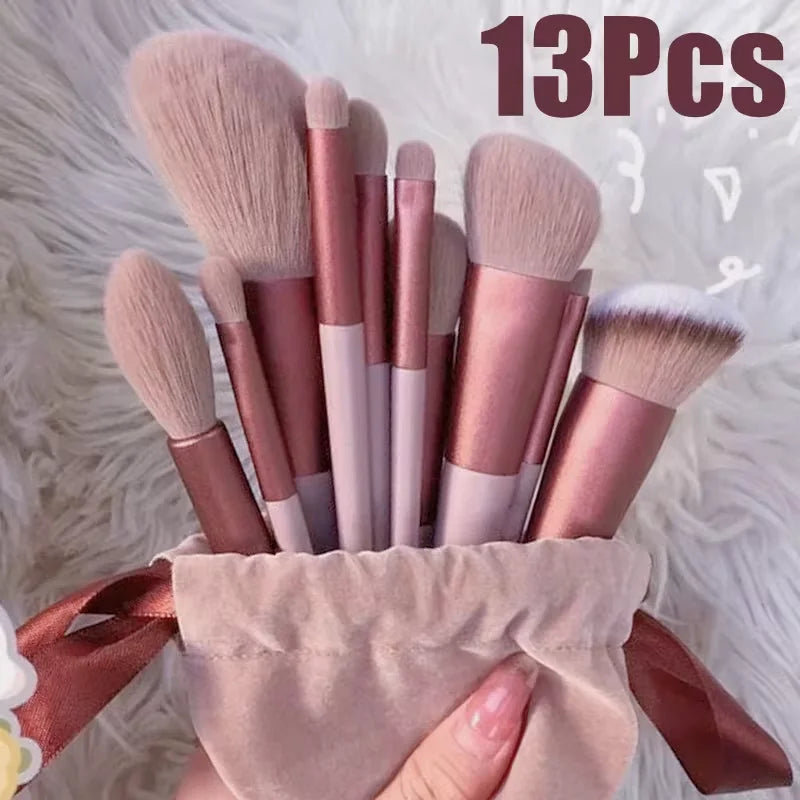 13pcs Eyeshadow, Foundation & Blush Brush Set | Beauty by Jafet